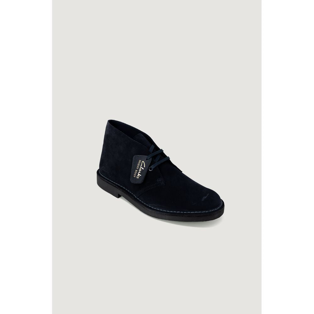 Blauer Lederstiefel