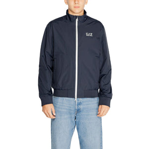Blue Polyamide Jackets & Coat