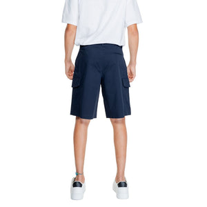 Blue Cotton Bermuda
