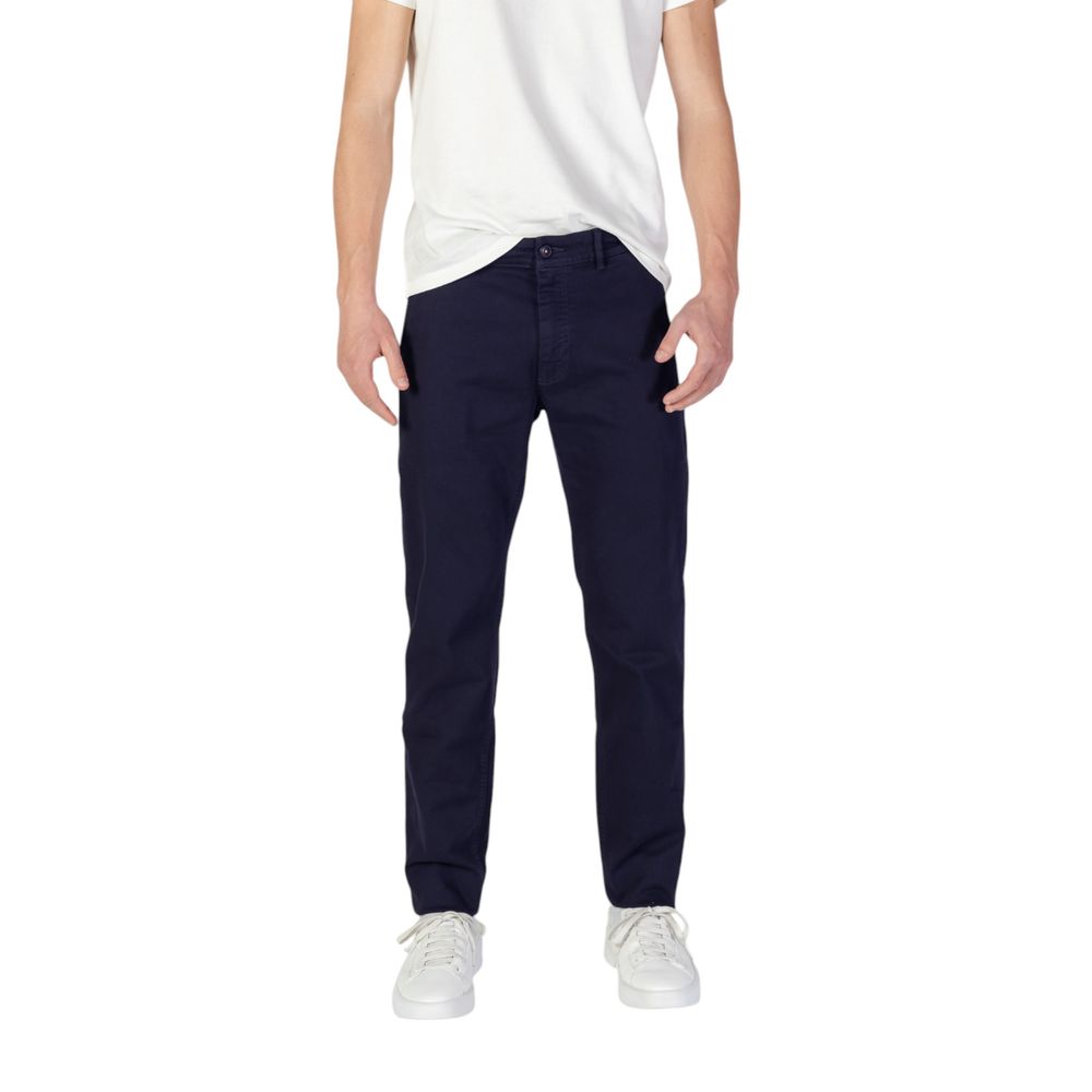 Blaue Skinny-Hose aus Baumwolle