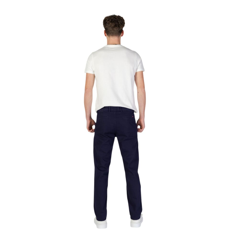 Blaue Skinny-Hose aus Baumwolle