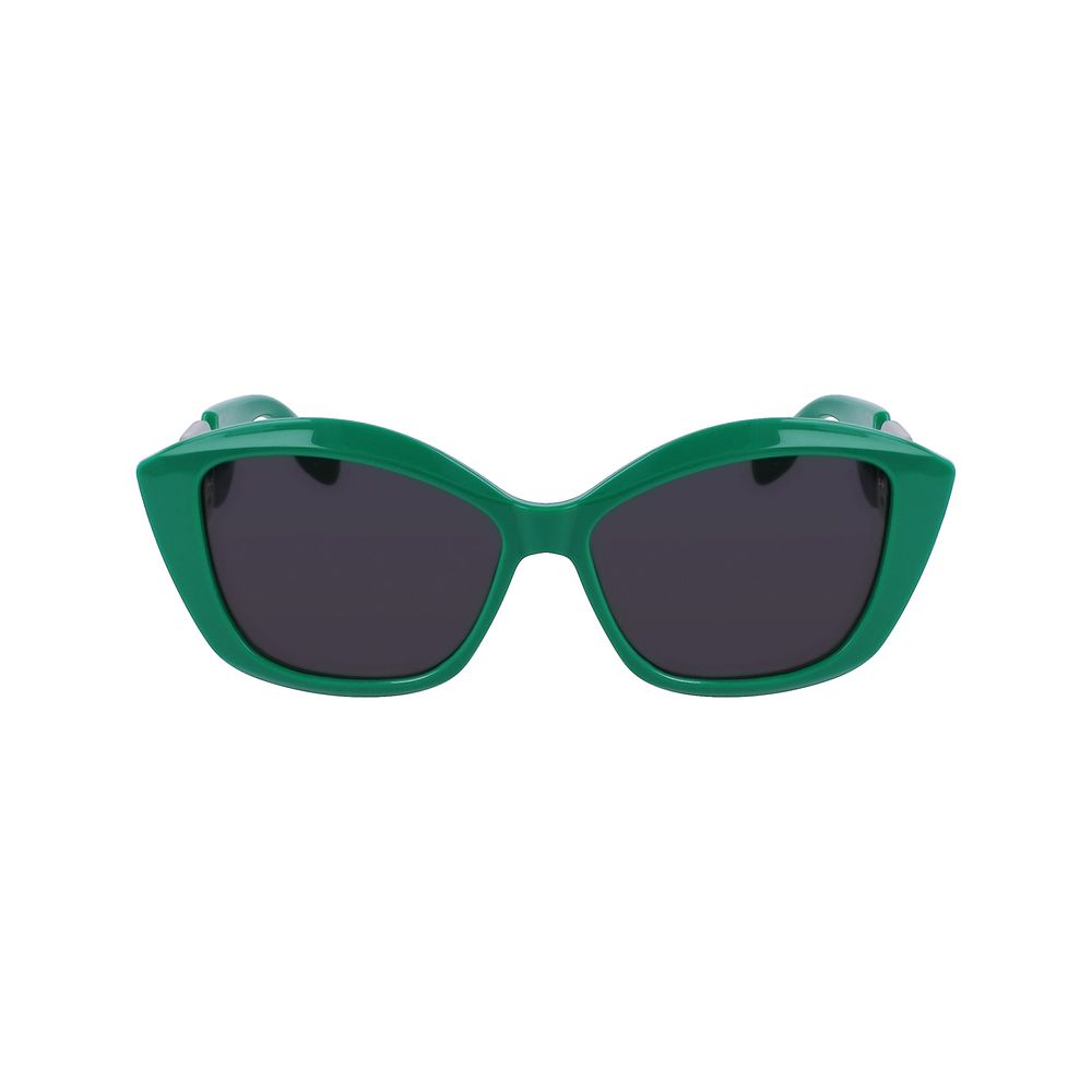 Grüne Sonnenbrille mit Spritzguss-Optik