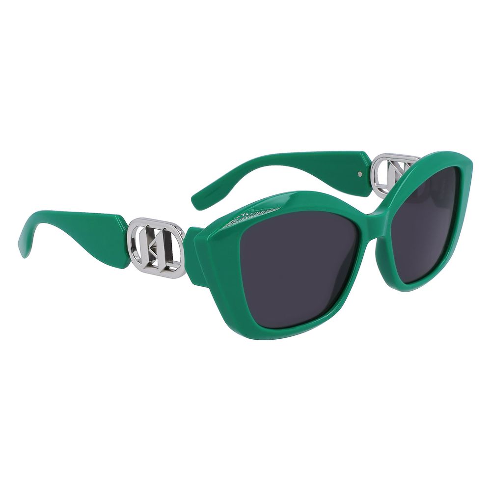 Grüne Sonnenbrille mit Spritzguss-Optik