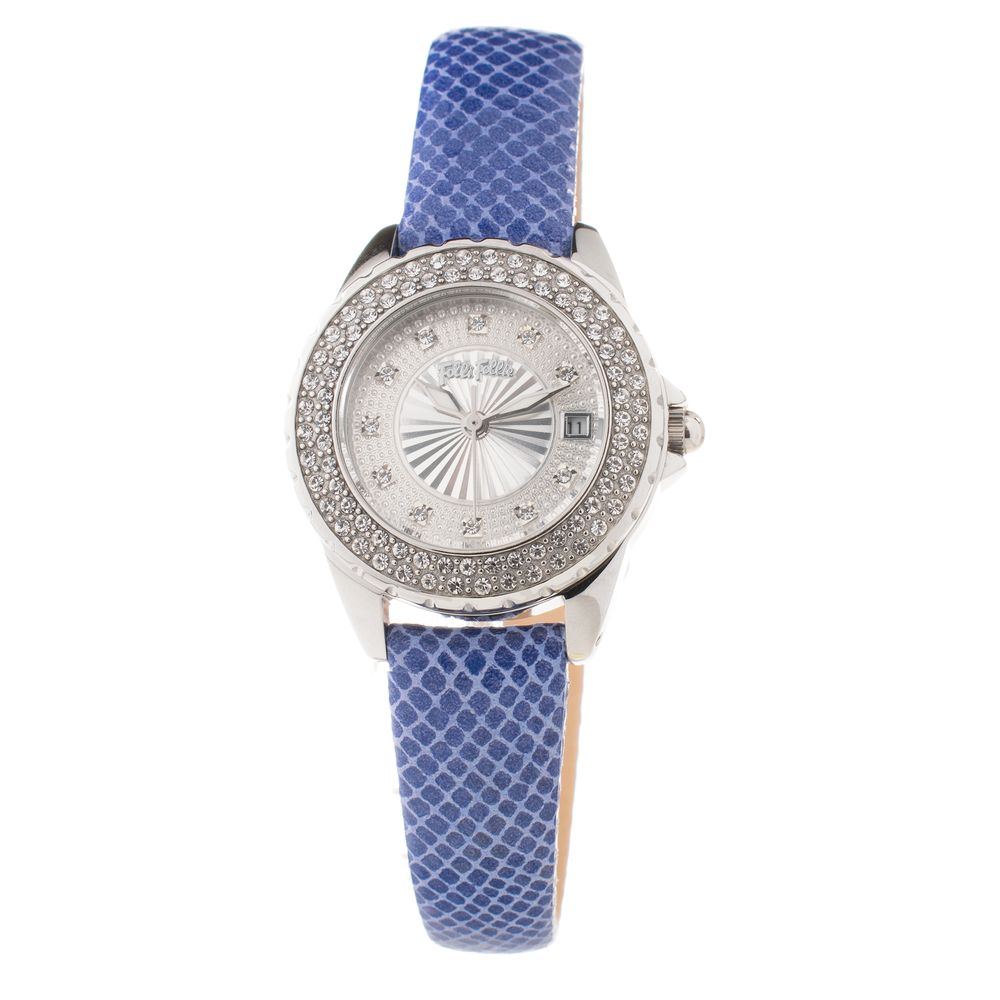 Blaue Lederuhr