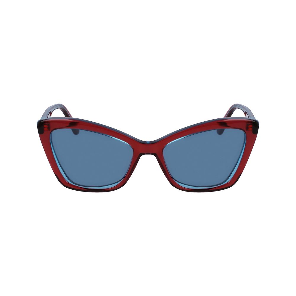 Rote Acetat-Sonnenbrille
