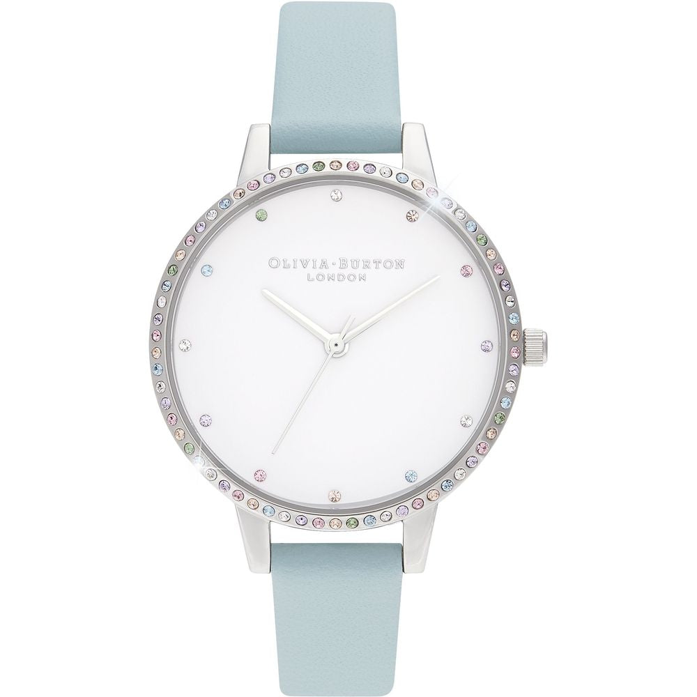 Blaue Kunstlederuhr