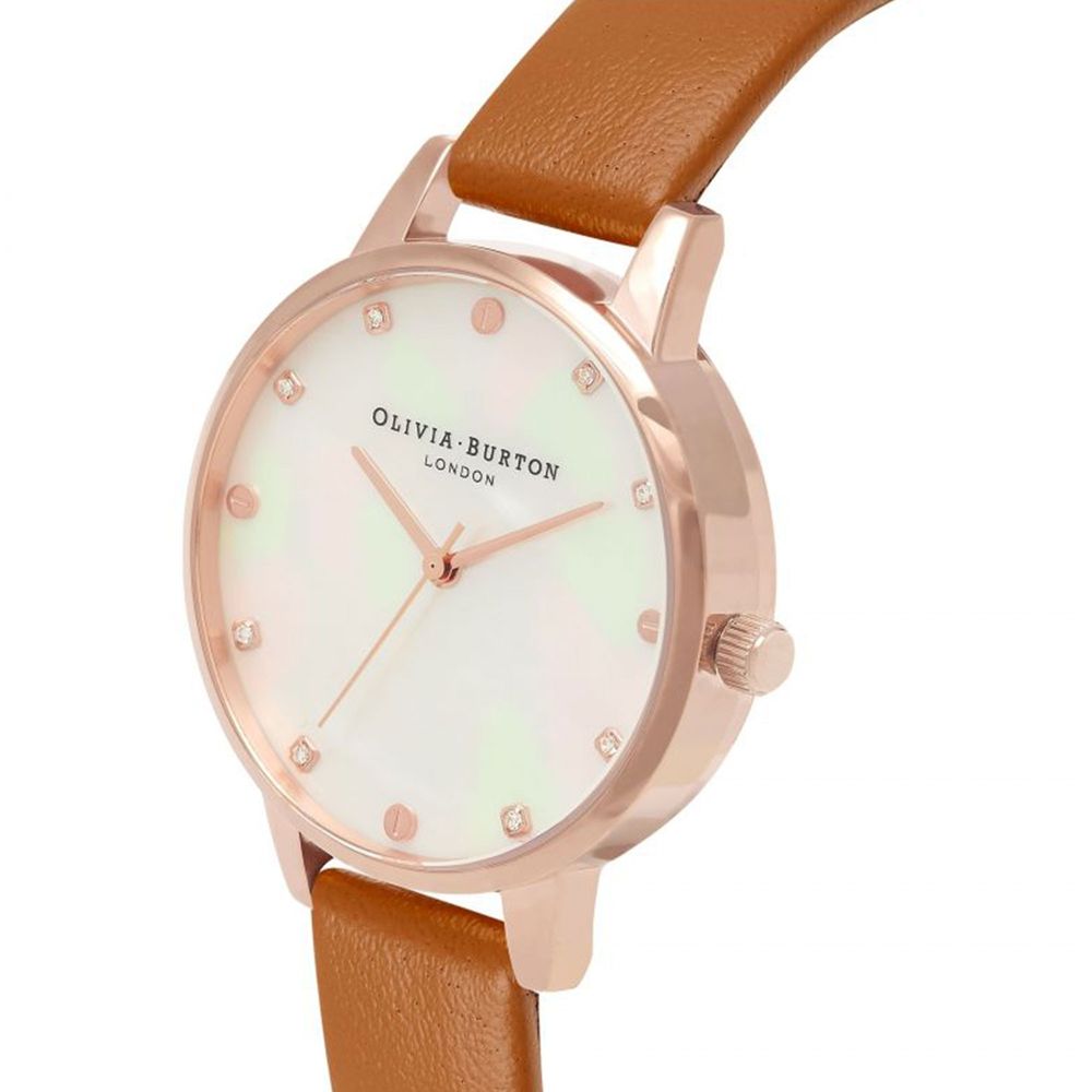 Braune Kunstlederuhr