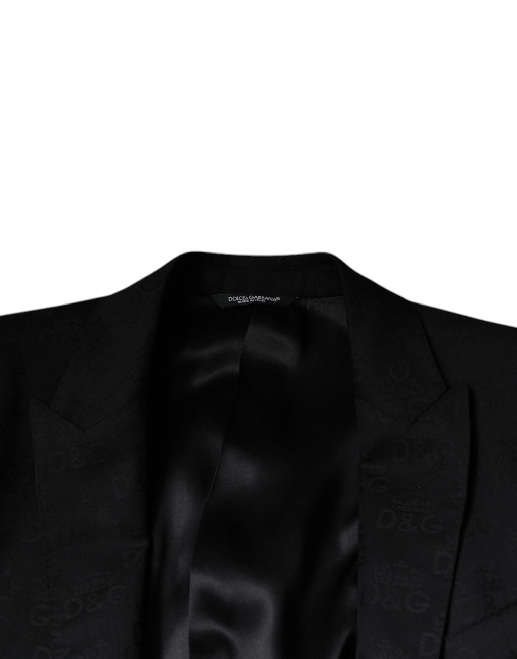 Schwarzer, einreihiger Blazer aus Wolle