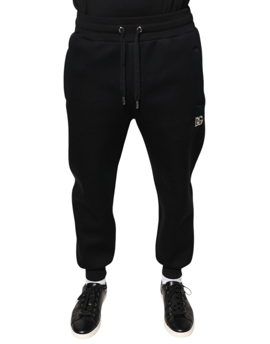 Schwarze Modal DG Logo Jogger Herren Jogginghose