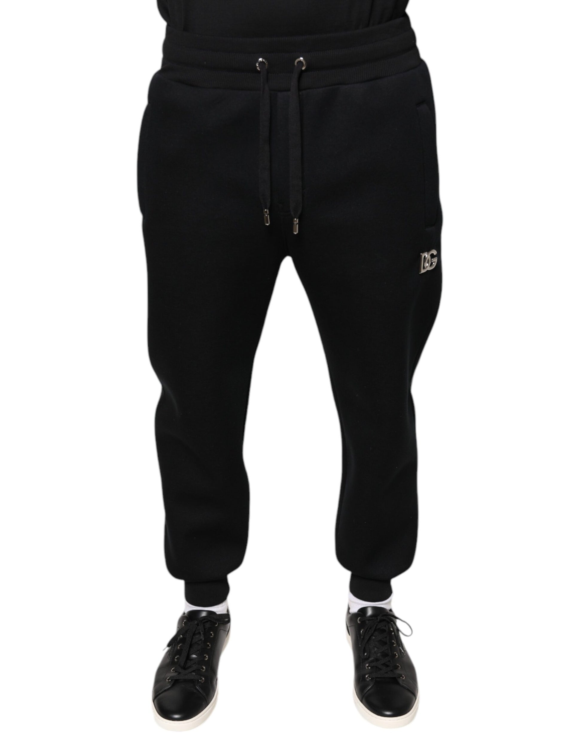 Schwarze Modal DG Logo Jogger Herren Jogginghose
