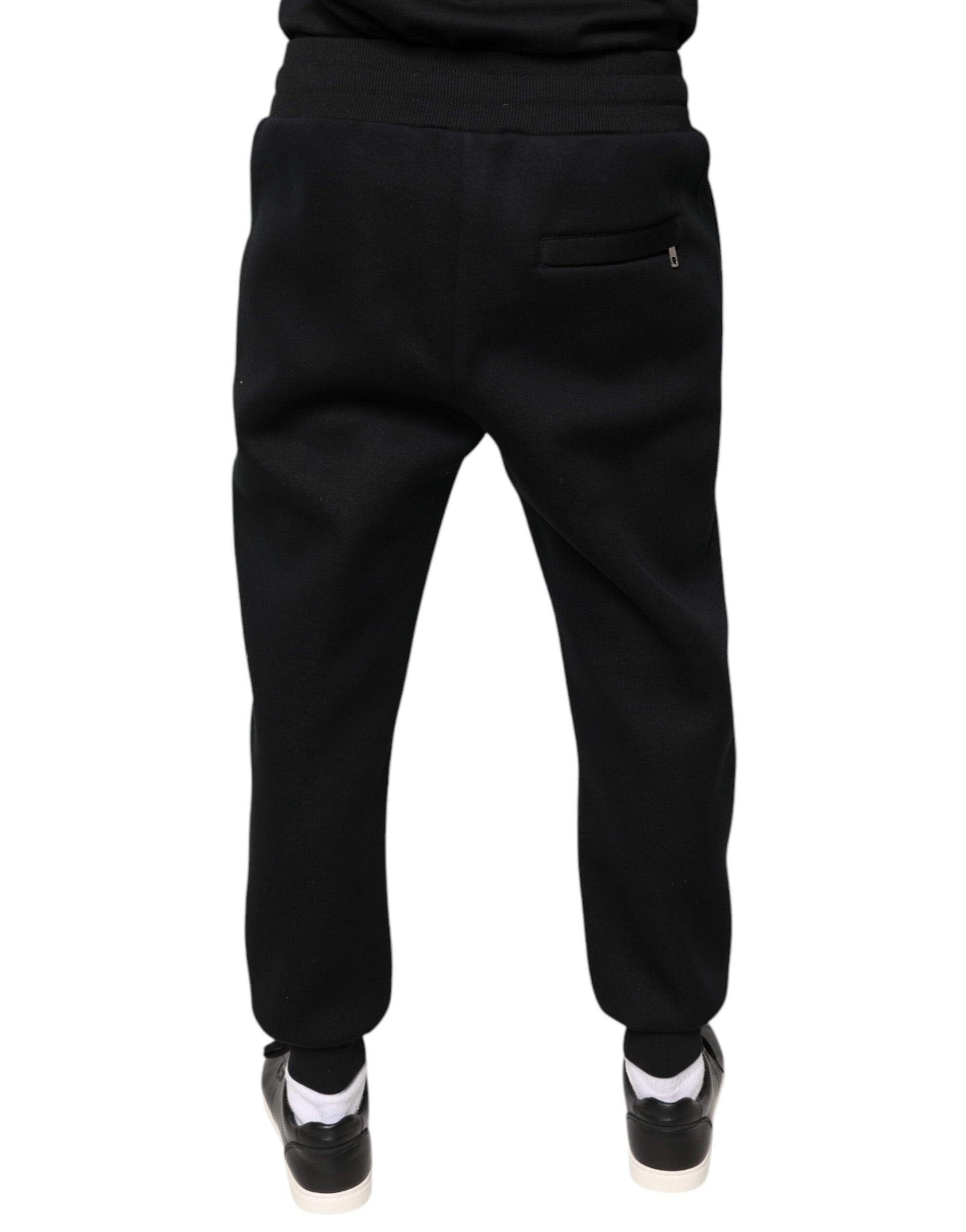Schwarze Modal DG Logo Jogger Herren Jogginghose