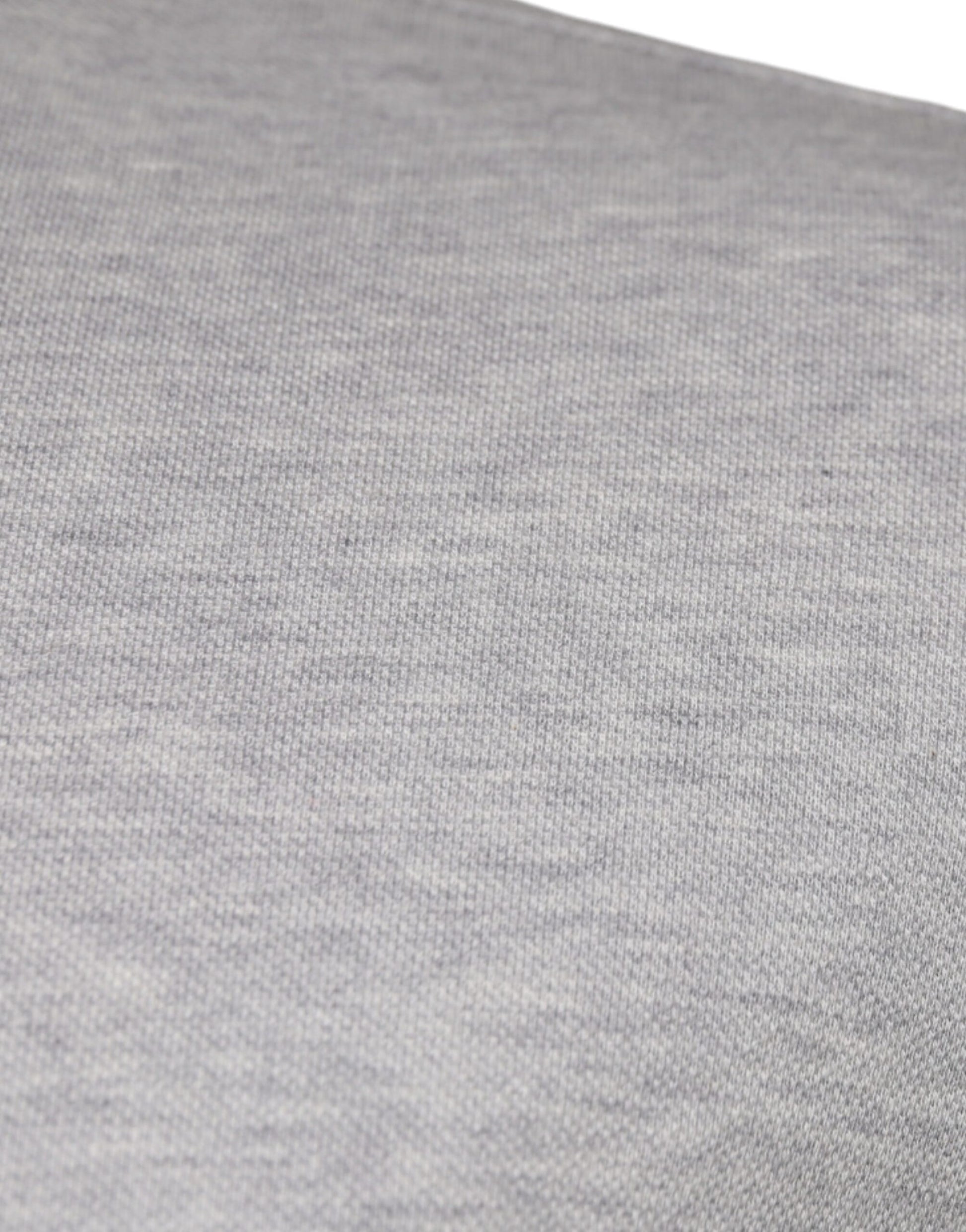 Graues Poloshirt mit Kragen und kurzen Ärmeln von Crown