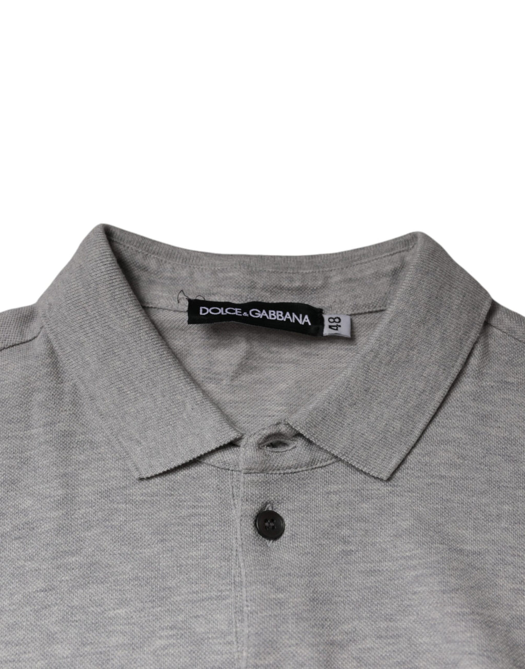Graues Poloshirt mit Kragen und kurzen Ärmeln von Crown