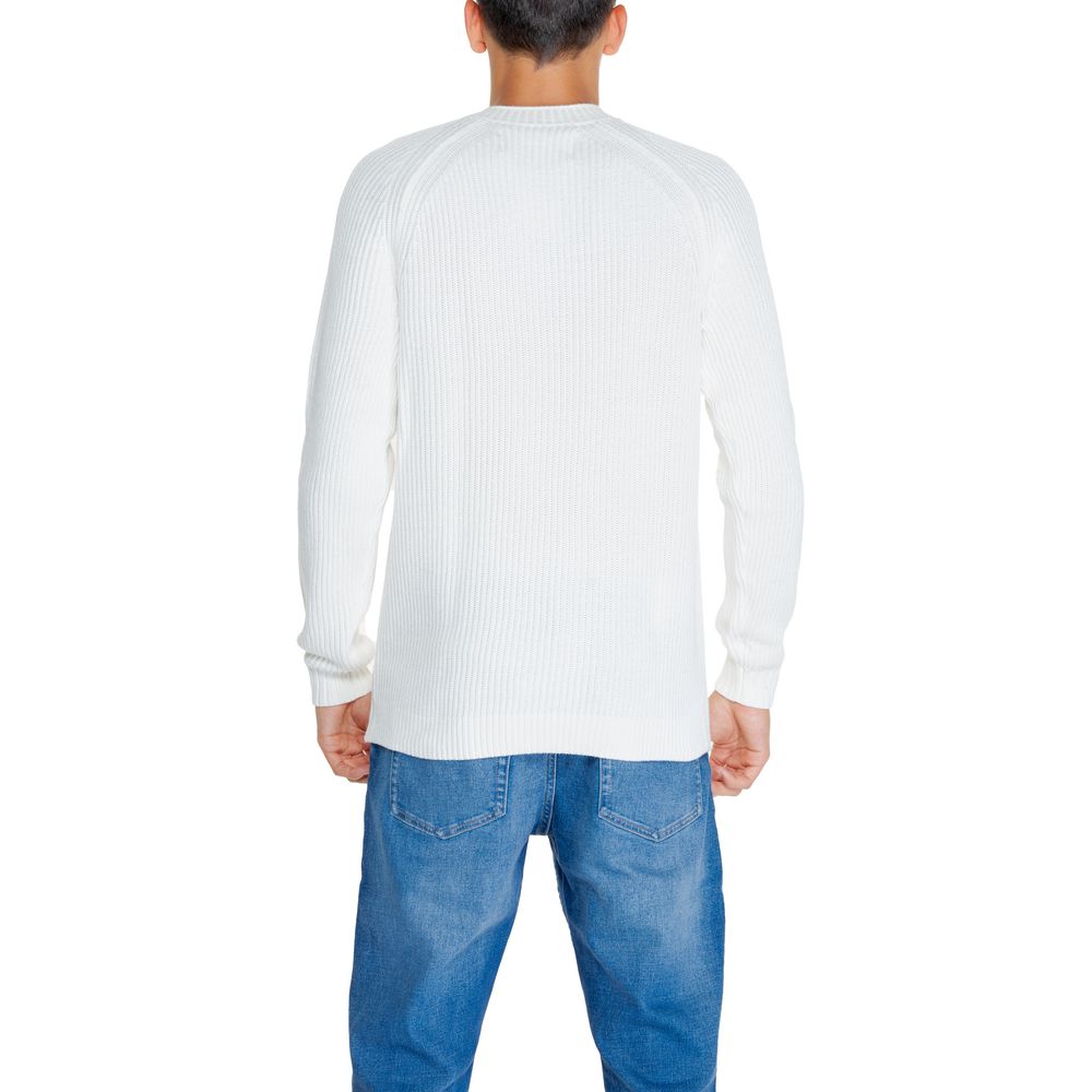 Weißer Pullover aus Bio-Baumwolle