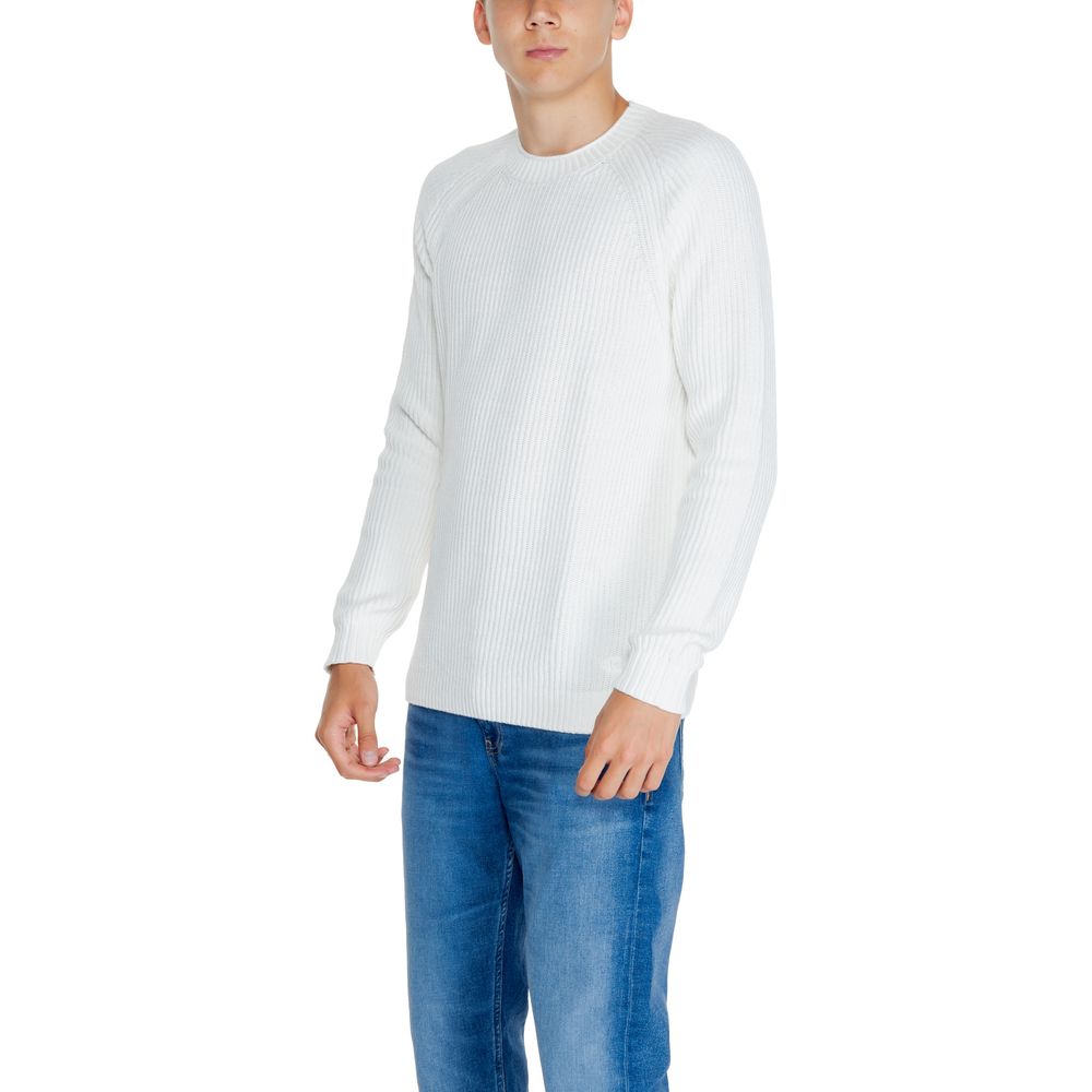 Weißer Pullover aus Bio-Baumwolle