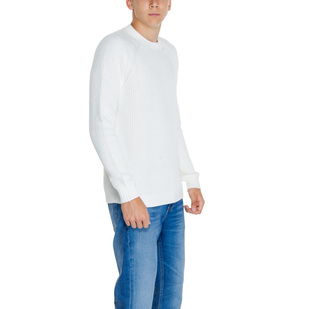 Weißer Pullover aus Bio-Baumwolle