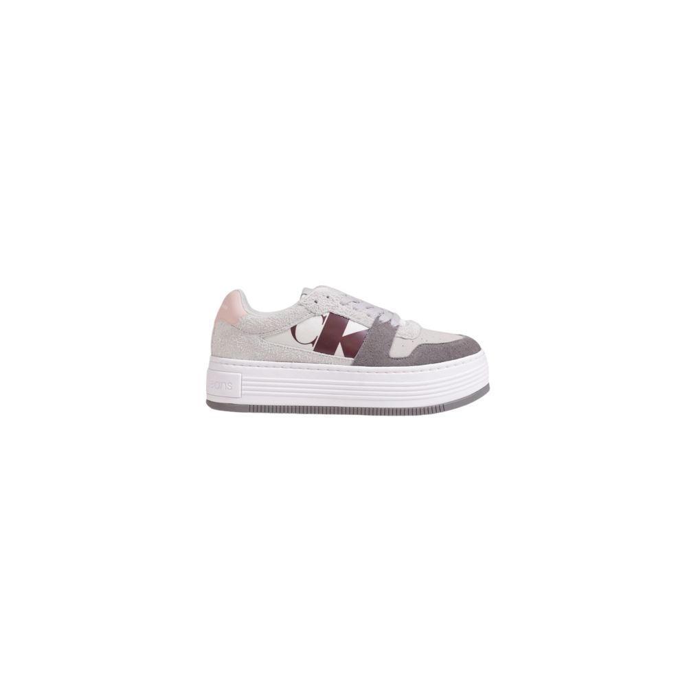 Grauer Ledersneaker
