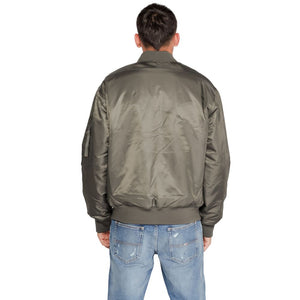 Gray Polyamide Jackets & Coat
