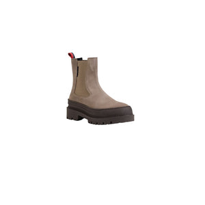 Knöchelstiefel aus grauem Wildleder