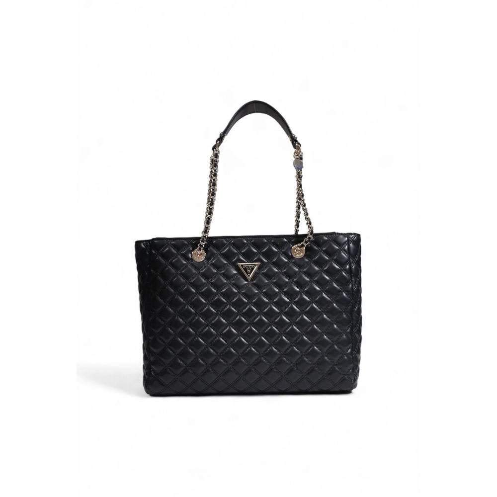 Schwarze Handtasche aus Polyethylen