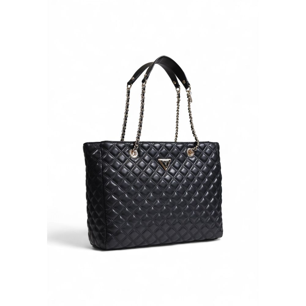 Schwarze Handtasche aus Polyethylen