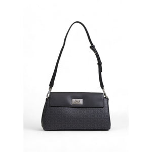 Schwarze Handtasche aus recyceltem Polyester