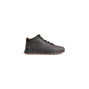 Grauer Sneaker aus recyceltem Leder