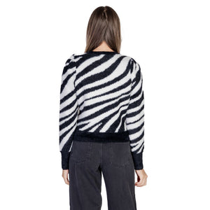 Schwarzer Nylonpullover