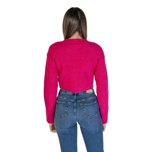 Rosa Pullover aus recyceltem Polyester