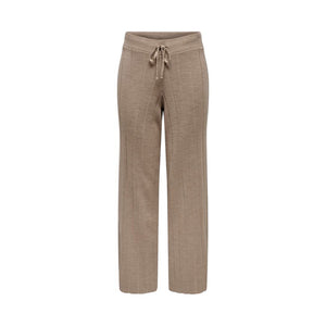 Beige Marabou Pant