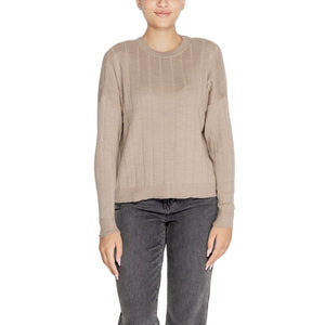Beiger Marabu-Pullover