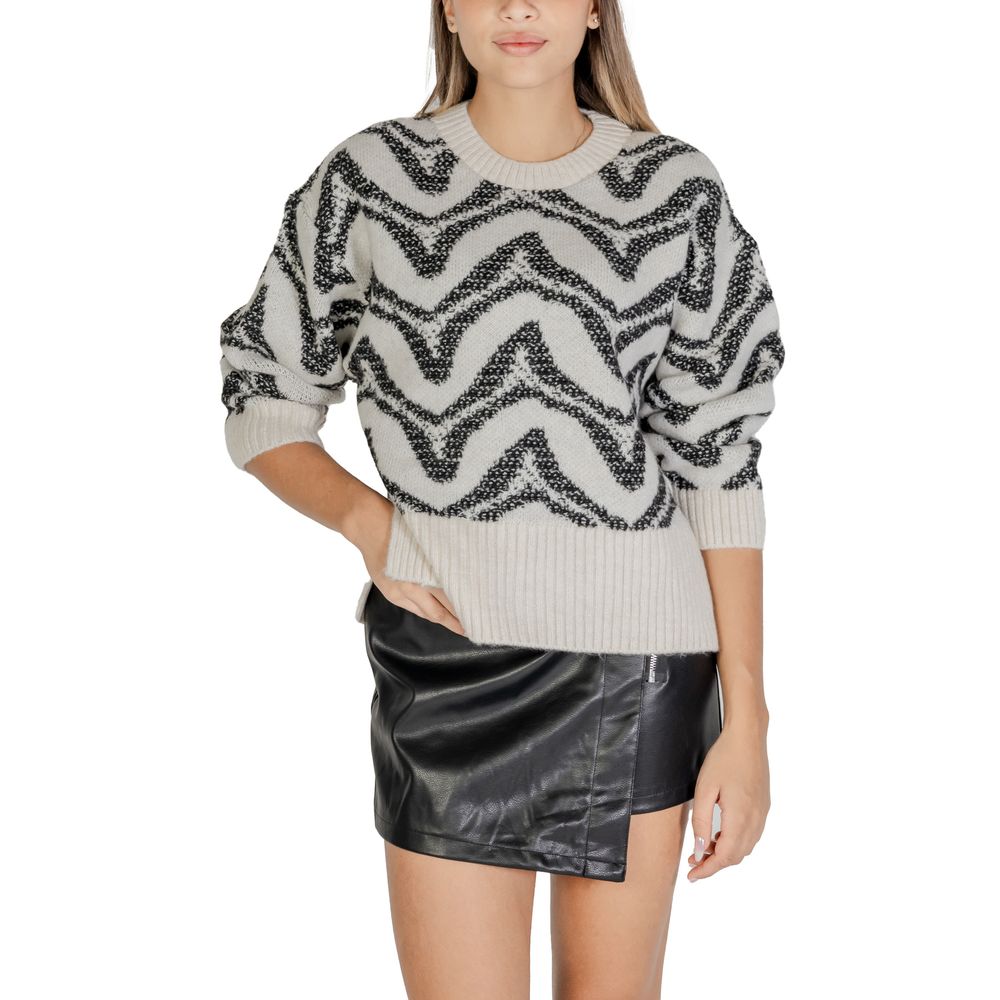 Weißer Marabu-Pullover