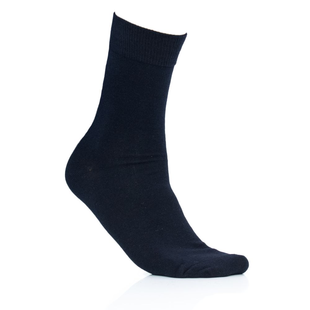 Blaue Baumwollsocke