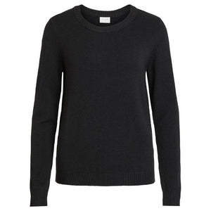 Schwarzer Viskosepullover