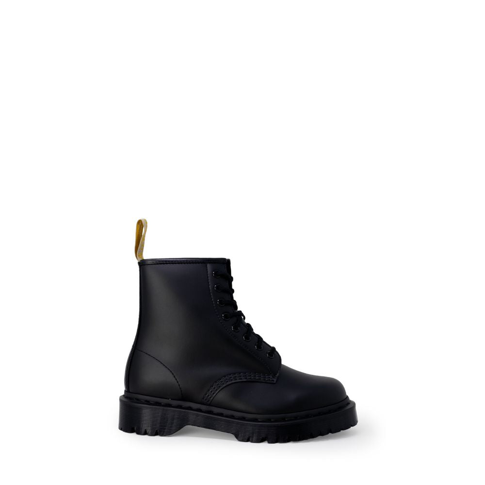 Schwarzer Polyesterstiefel