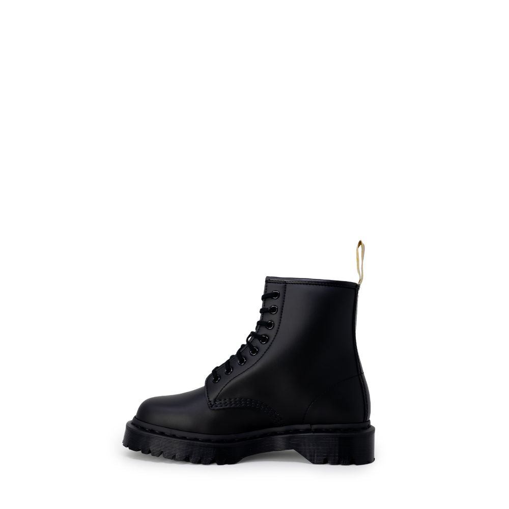 Schwarzer Polyesterstiefel
