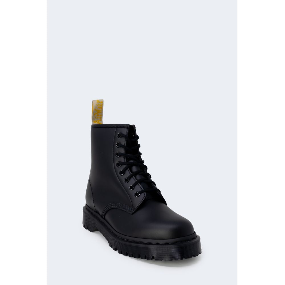 Schwarzer Polyesterstiefel