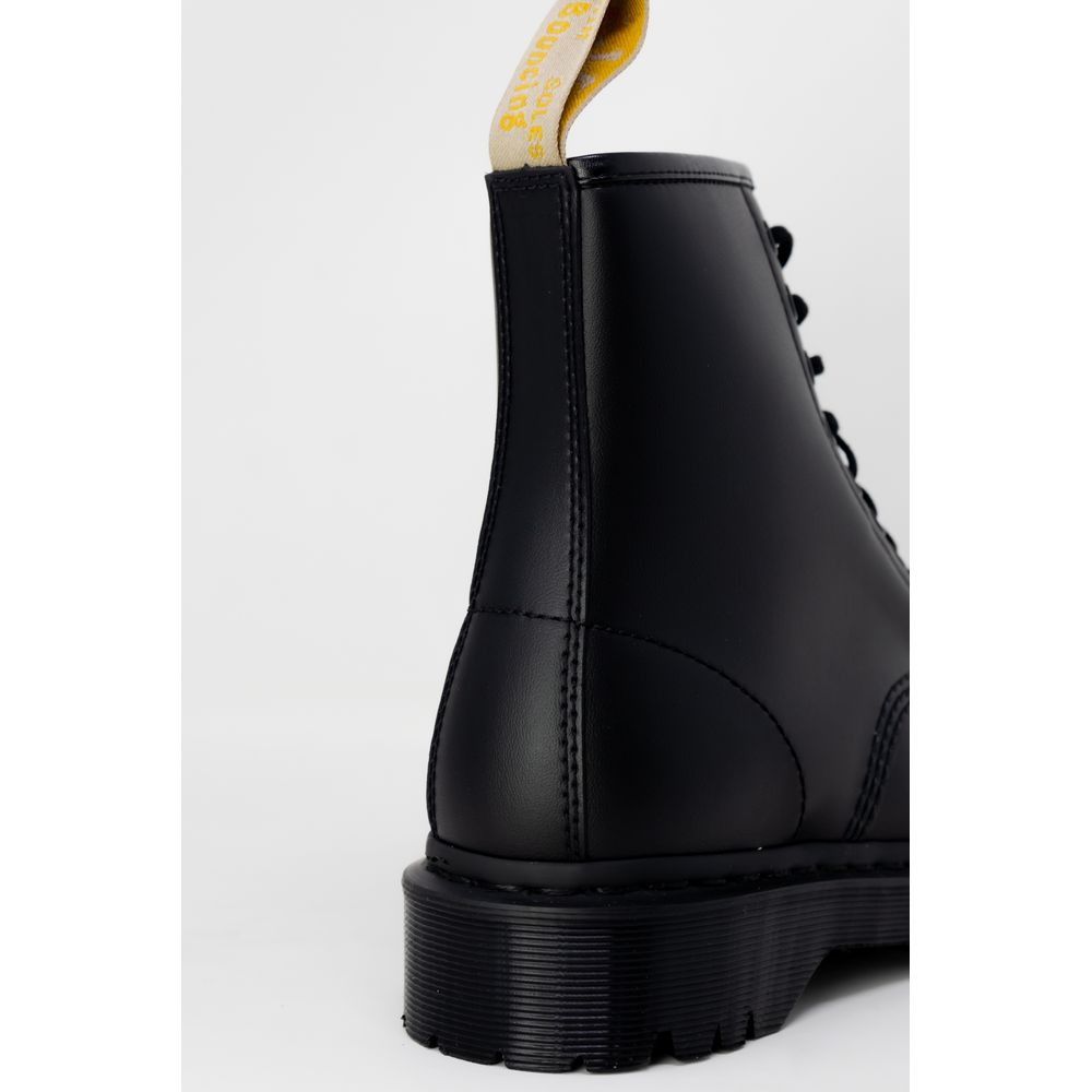 Schwarzer Polyesterstiefel
