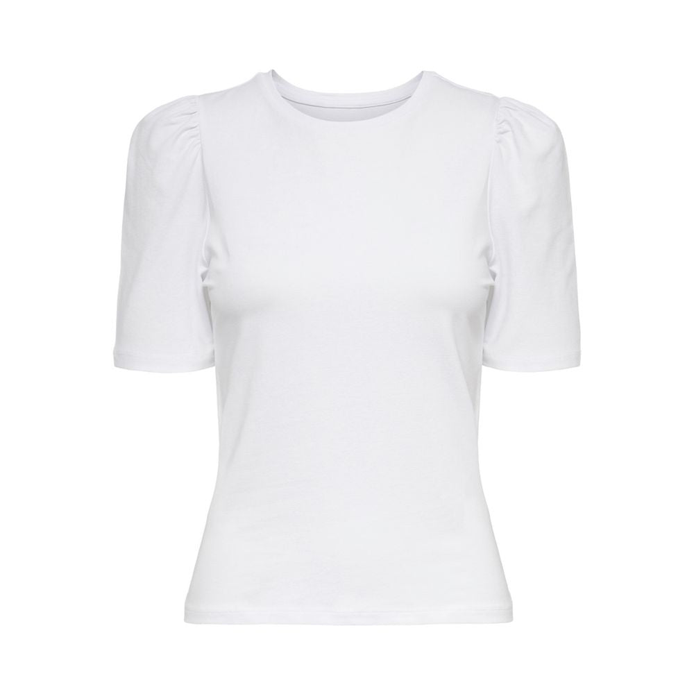 Weißes Baumwoll-T-Shirt