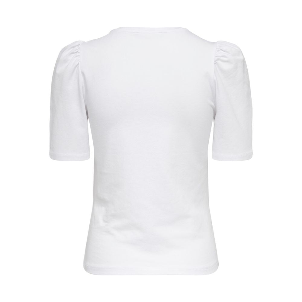 Weißes Baumwoll-T-Shirt