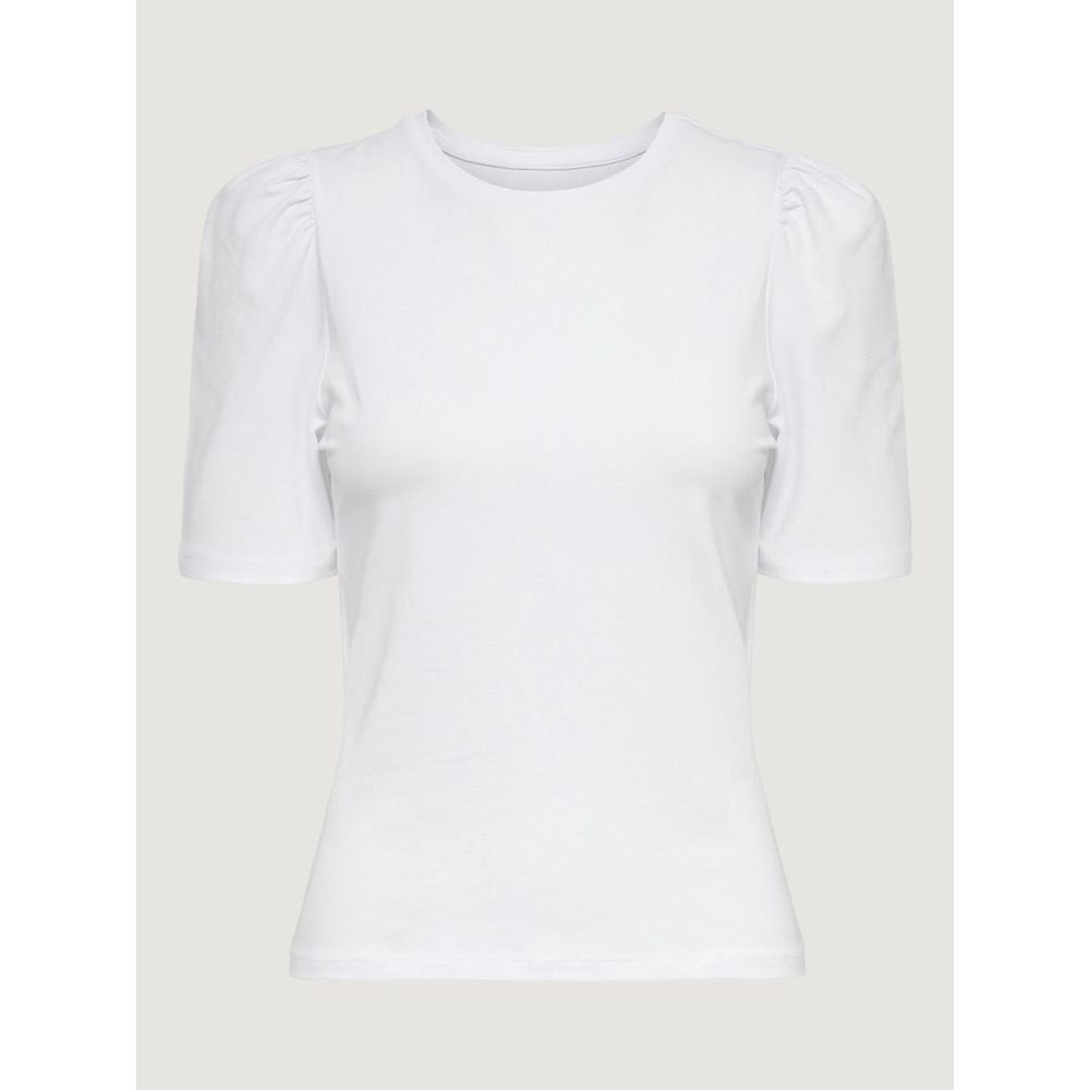Weißes Baumwoll-T-Shirt