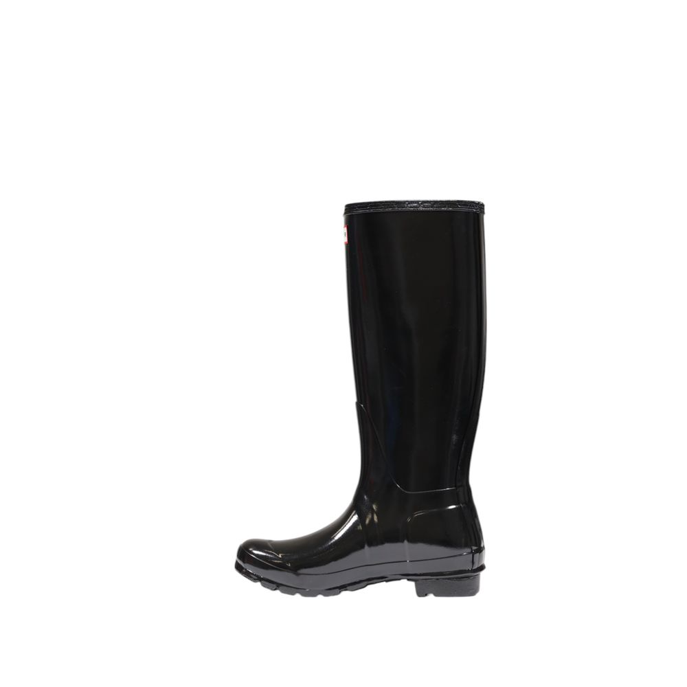 Schwarze Knöchelstiefel aus recyceltem Polyester