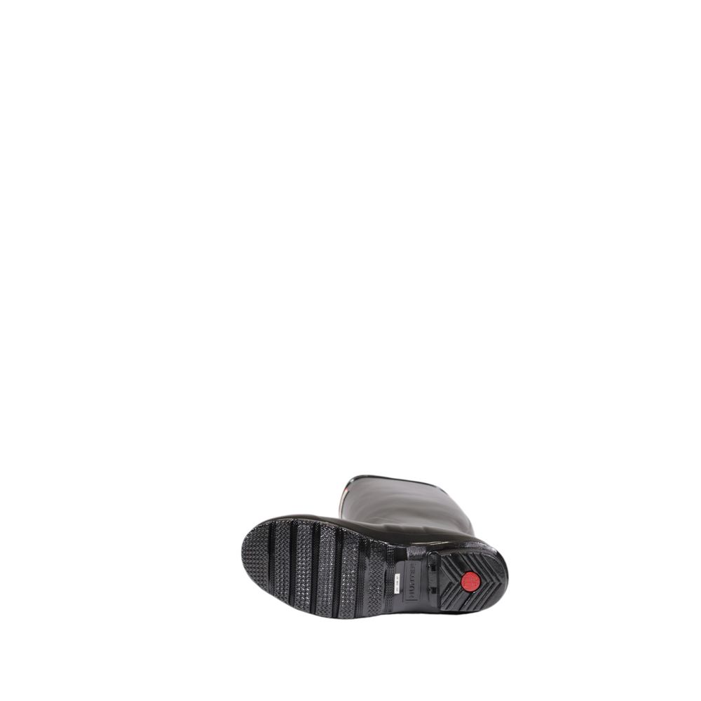 Schwarze Knöchelstiefel aus recyceltem Polyester