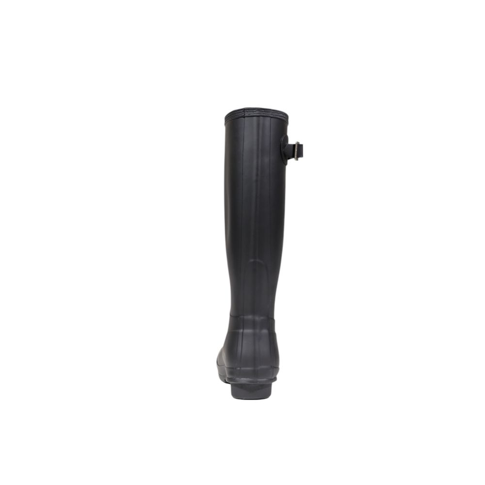 Schwarze Knöchelstiefel aus recyceltem Polyester