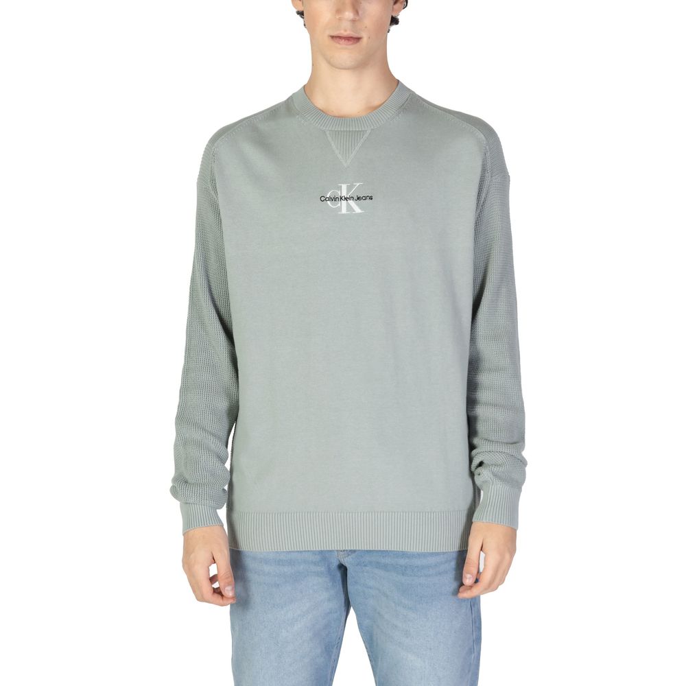 Grüner Baumwollpullover