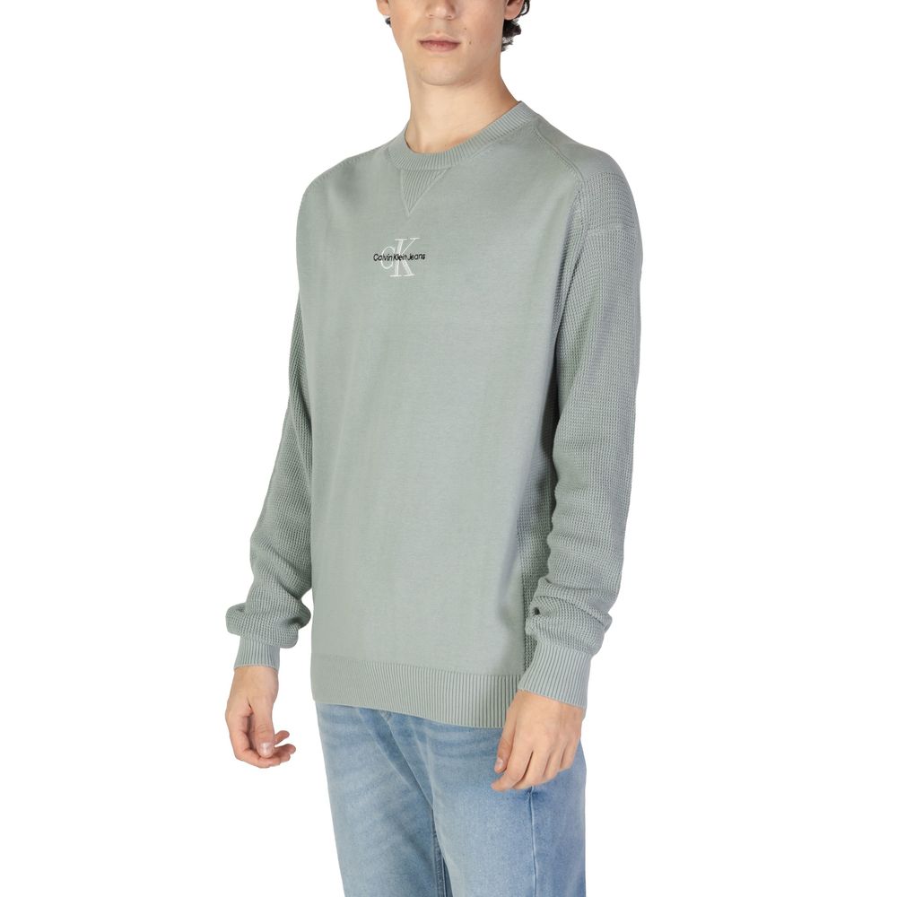 Grüner Baumwollpullover