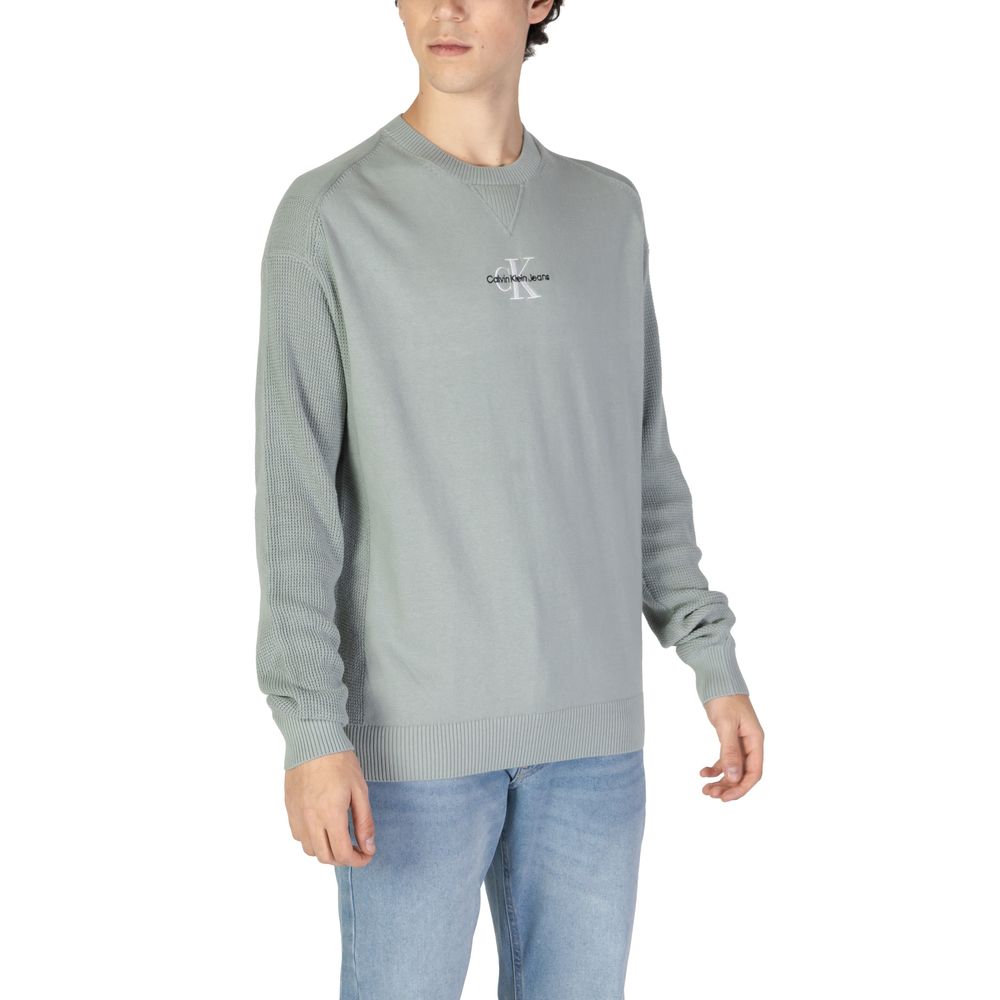 Grüner Baumwollpullover
