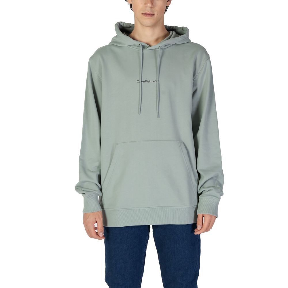 Grüner Kapuzenpullover aus Baumwolle