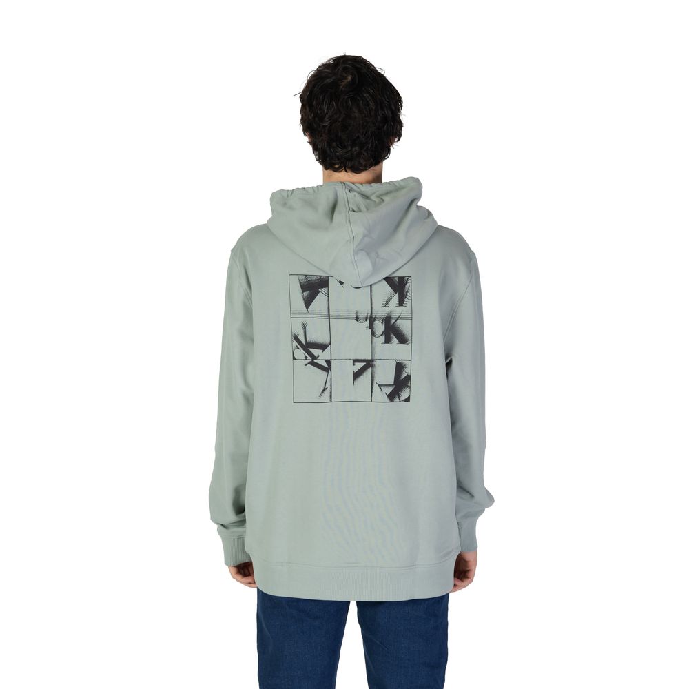 Grüner Kapuzenpullover aus Baumwolle