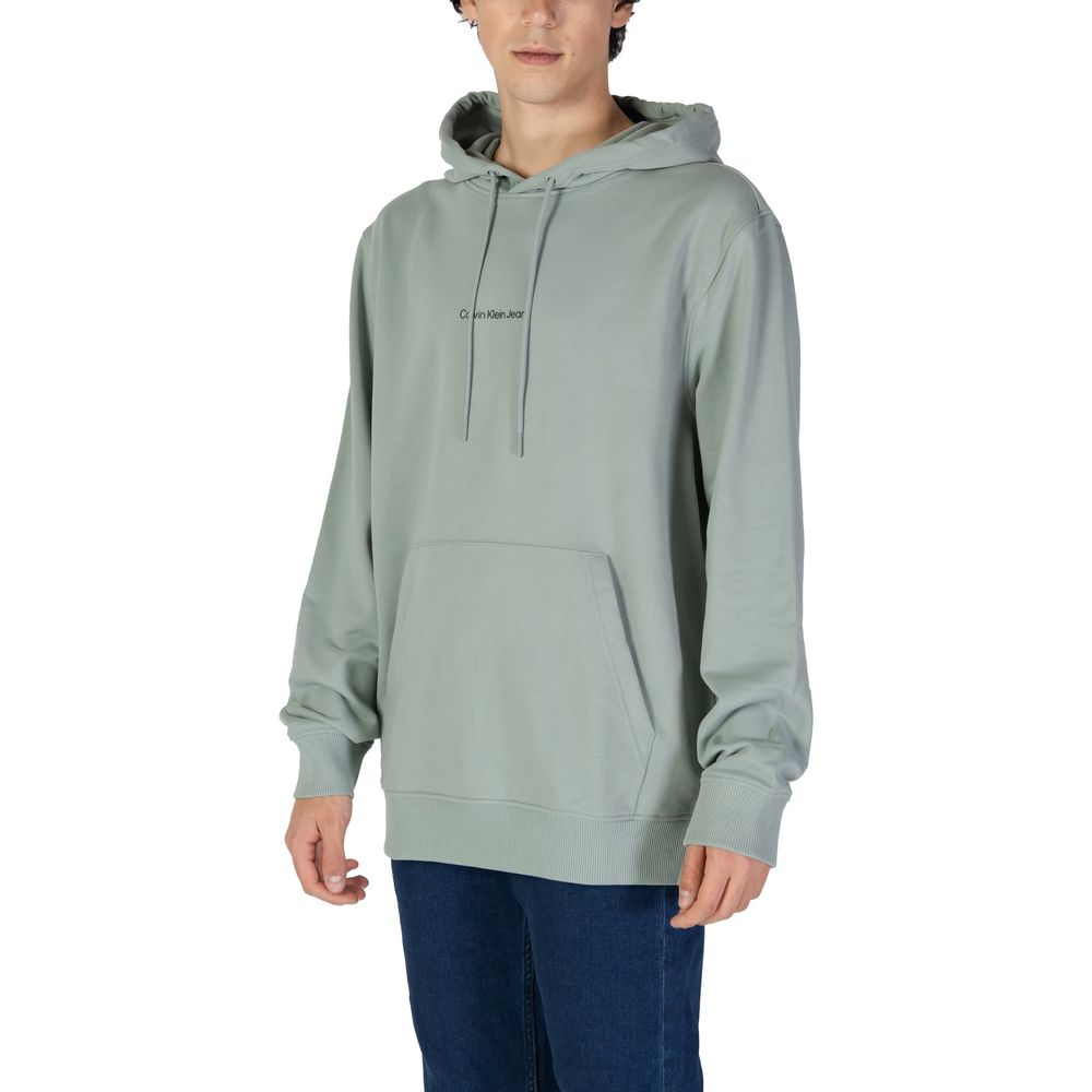 Grüner Kapuzenpullover aus Baumwolle
